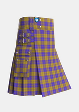 Utility_MacLachlan_5_Tartan_6272_kilt_side_image_with_pleated_design_and_adjustable_buckles_for_men