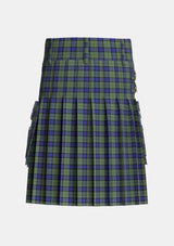 Utility_MacLaren_2_Tartan_342_kilt_back_image_with_pleated_design_and_adjustable_buckles_for_men