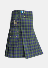 Utility_MacLaren_2_Tartan_342_kilt_side_image_with_pleated_design_and_adjustable_buckles_for_men