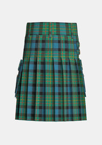 Utility_MacLaren_Ancient_Tartan_kilt_back_image_with_pleated_design_and_adjustable_buckles_for_men
