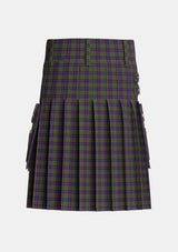 Utility_MacLaren_Regent_Tartan_343_kilt_back_image_with_pleated_design_and_adjustable_buckles_for_men