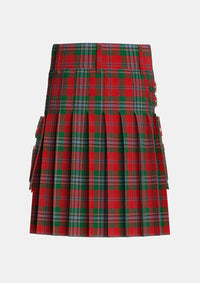 Utility_MacLean_2_Tartan_377_kilt_back_image_with_pleated_design_and_adjustable_buckles_for_men