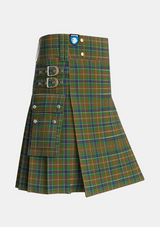 Utility_MacLean_of_Kingairloch_Personal_Tartan_61_kilt_side_image_with_pleated_design_and_adjustable_buckles_for_men