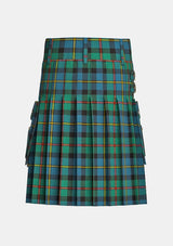 Utility_MacLeod_of_Harris_Ancient_Tartan_kilt_back_image_with_pleated_design_and_adjustable_buckles_for_men