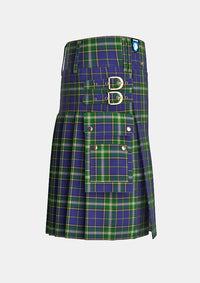 Utility_MacManus_Tartan_6753_kilt_right_image_with_pleated_design_and_adjustable_buckles_for_men
