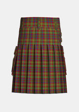 Utility_MacMaster_Tartan_3492_kilt_back_image_with_pleated_design_and_adjustable_buckles_for_men