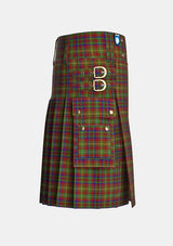 Utility_MacMaster_Tartan_3492_kilt_right_image_with_pleated_design_and_adjustable_buckles_for_men