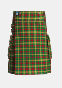 Utility_MacMillan_1946_Tartan_3496_kilt_front_image_with_pleated_design_and_adjustable_buckles_for_men