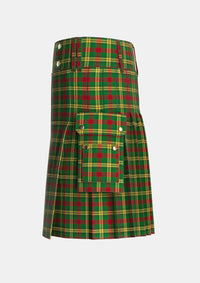Utility_MacMillan_1946_Tartan_3496_kilt_left_image_with_pleated_design_and_adjustable_buckles_for_men