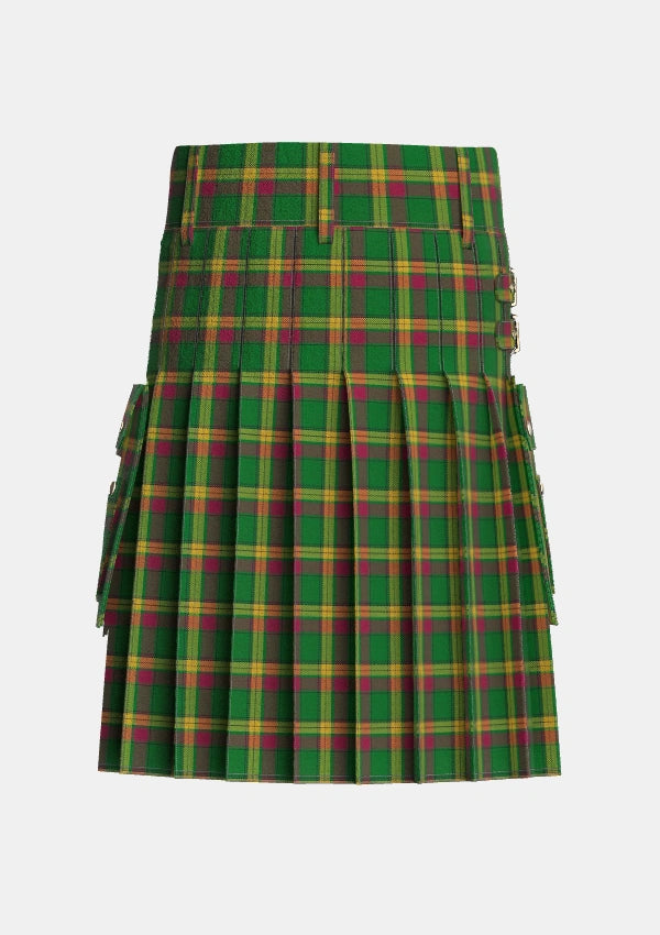 Utility_MacMillan_Anc_Clans_Originaux_Tartan_6302_kilt_back_image_with_pleated_design_and_adjustable_buckles_for_men