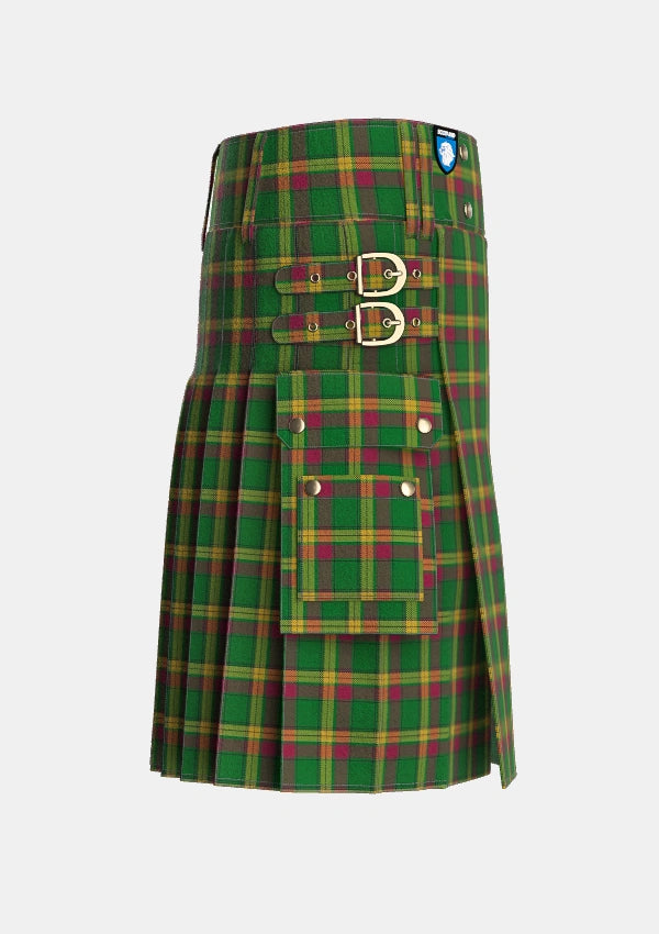 Utility_MacMillan_Anc_Clans_Originaux_Tartan_6302_kilt_right_image_with_pleated_design_and_adjustable_buckles_for_men