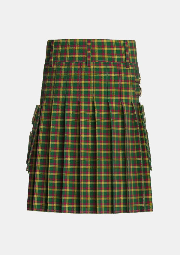 Utility_MacMillan_Ancient_Tartan_2025_kilt_back_image_with_pleated_design_and_adjustable_buckles_for_men