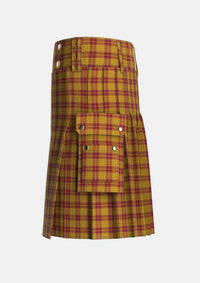Utility_MacMillan_Dress_Tartan_1723_kilt_left_image_with_pleated_design_and_adjustable_buckles_for_men