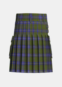 Utility_MacMillan_Hunting_2_Tartan_668_kilt_back_image_with_pleated_design_and_adjustable_buckles_for_men