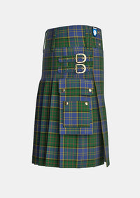 Utility_MacMillan_Hunting_Tartan_667_kilt_right_image_with_pleated_design_and_adjustable_buckles_for_men