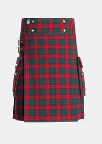 Utility_MacNab_1950_Trade_Version_Tartan_410_kilt_front_image_with_pleated_design_and_adjustable_buckles_for_men