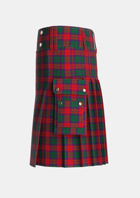 Utility_MacNab_1950_Trade_Version_Tartan_410_kilt_left_image_with_pleated_design_and_adjustable_buckles_for_men