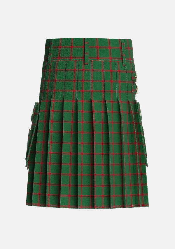 Utility_MacNab_Ancient_Tartan_7378_kilt_back_image_with_pleated_design_and_adjustable_buckles_for_men