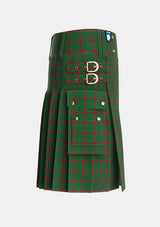 Utility_MacNab_Ancient_Tartan_7378_kilt_right_image_with_pleated_design_and_adjustable_buckles_for_men