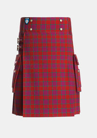 Utility_MacNab_Old_Tartan_1451_kilt_front_image_with_pleated_design_and_adjustable_buckles_for_men