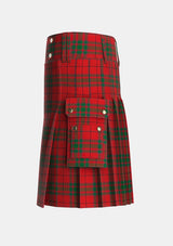 Utility_MacNab_VS_Tartan_838_kilt_left_image_with_pleated_design_and_adjustable_buckles_for_men