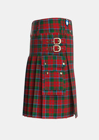 Utility_MacNaughton_2_Tartan_349_kilt_right_image_with_pleated_design_and_adjustable_buckles_for_men
