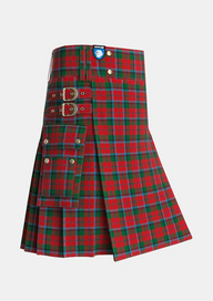Utility_MacNaughton_2_Tartan_349_kilt_side_image_with_pleated_design_and_adjustable_buckles_for_men