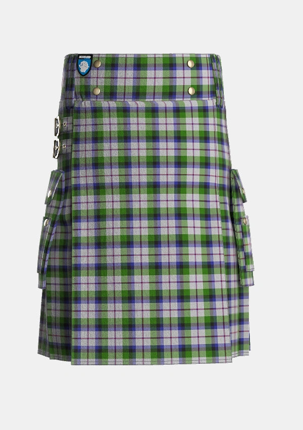 Utility_MacNaughton_Dress_Tartan_1434_kilt_front_image_with_pleated_design_and_adjustable_buckles_for_men