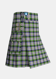 Utility_MacNaughton_Dress_Tartan_1434_kilt_side_image_with_pleated_design_and_adjustable_buckles_for_men