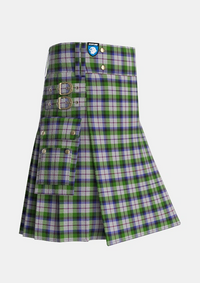 Utility_MacNaughton_Dress_Tartan_1434_kilt_side_image_with_pleated_design_and_adjustable_buckles_for_men