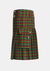 Utility_MacNett_Tartan_3501_kilt_left_image_with_pleated_design_and_adjustable_buckles_for_men