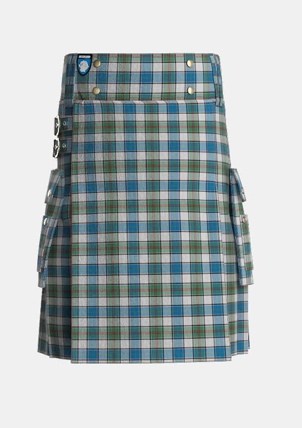 Utility_MacPhedran_Dress_Tartan_15144_kilt_front_image_with_pleated_design_and_adjustable_buckles_for_men