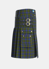 Utility_MacPhedran_MacFadzean_Tartan_1102_kilt_right_image_with_pleated_design_and_adjustable_buckles_for_men