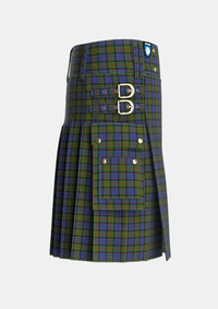 Utility_MacPhedran_MacFadzean_Tartan_1102_kilt_right_image_with_pleated_design_and_adjustable_buckles_for_men