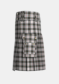 Utility_MacPherson_10_Tartan_1690_kilt_left_image_with_pleated_design_and_adjustable_buckles_for_men