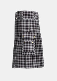 Utility_MacPherson_4_Tartan_1344_kilt_left_image_with_pleated_design_and_adjustable_buckles_for_men