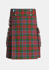 Utility_MacPherson_5_Tartan_1410_kilt_front_image_with_pleated_design_and_adjustable_buckles_for_men