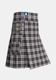 Utility_MacPherson_Dress_1951_Tartan_5921_kilt_side_image_with_pleated_design_and_adjustable_buckles_for_men