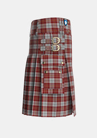 Utility_MacPherson_Dress_Burgundy_Dance_Tartan_1832_kilt_right_image_with_pleated_design_and_adjustable_buckles_for_men
