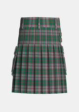 Utility_MacPherson_Gathering_1996_Tartan_3552_kilt_back_image_with_pleated_design_and_adjustable_buckles_for_men