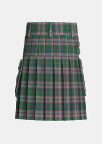 Utility_MacPherson_Gathering_1996_Tartan_3552_kilt_back_image_with_pleated_design_and_adjustable_buckles_for_men