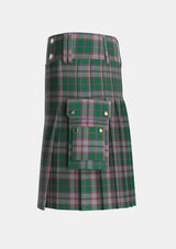 Utility_MacPherson_Gathering_1996_Tartan_3552_kilt_left_image_with_pleated_design_and_adjustable_buckles_for_men