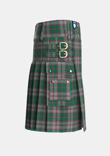 Utility_MacPherson_Gathering_1996_Tartan_3552_kilt_right_image_with_pleated_design_and_adjustable_buckles_for_men