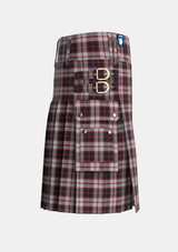 Utility_MacPherson_Tartan_548_kilt_right_image_with_pleated_design_and_adjustable_buckles_for_men