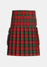 Utility_MacPherson_of_Cluny_Tartan_906_kilt_back_image_with_pleated_design_and_adjustable_buckles_for_men