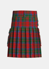 Utility_MacQuarrie_2_Tartan_858_kilt_back_image_with_pleated_design_and_adjustable_buckles_for_men