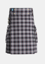 Utility_MacRae_Dress_Tartan_1564_kilt_front_image_with_pleated_design_and_adjustable_buckles_for_men