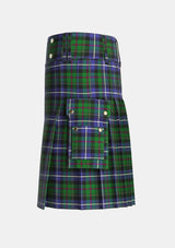 Utility_MacRae_Hunting_Wilsons_Tartan_800_kilt_left_image_with_pleated_design_and_adjustable_buckles_for_men
