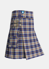 Utility_MacRae_of_Conchra_Tartan_1683_kilt_side_image_with_pleated_design_and_adjustable_buckles_for_men