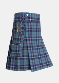 Utility_MacRaes_of_America_Tartan_7304_kilt_side_image_with_pleated_design_and_adjustable_buckles_for_men